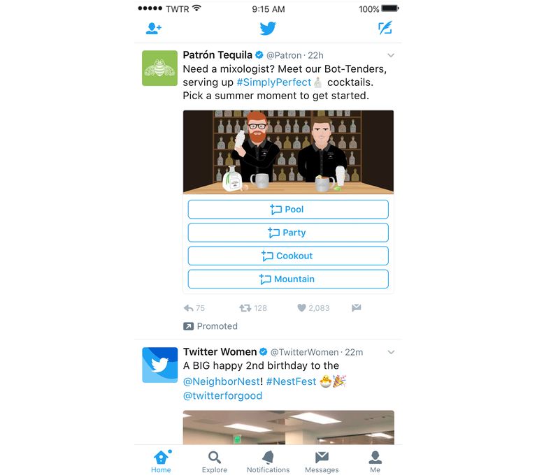 Новый рекламный формат в Твиттере