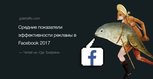 Средние показатели эффективности рекламы в Facebook 2017