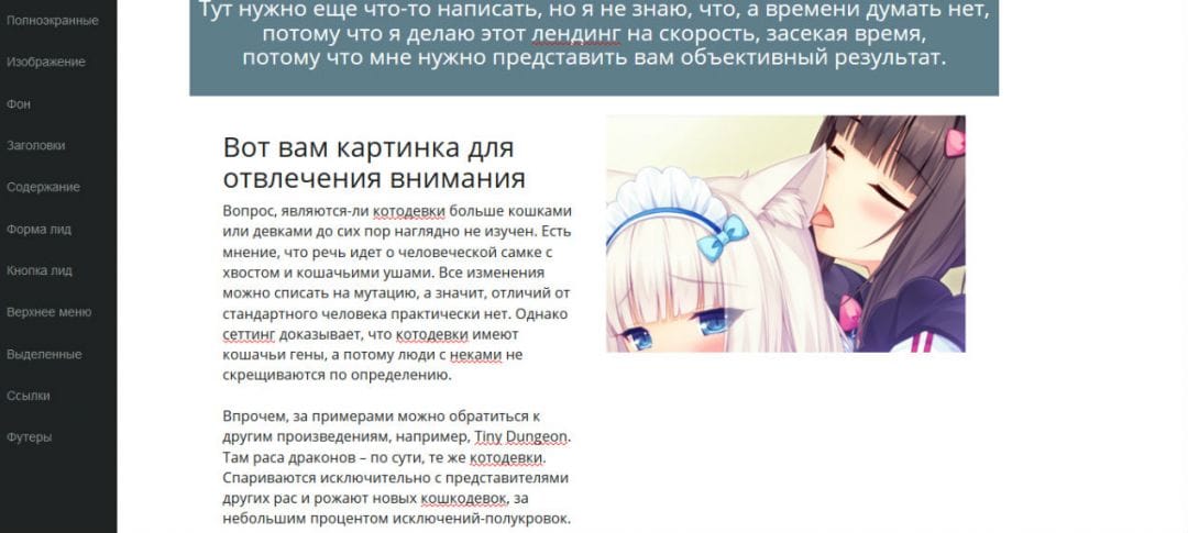 Под прицелом: конструктор лендингов Borstch