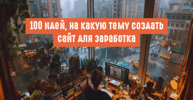 100 идей, на какую тему создать сайт для заработка онлайн в 2026