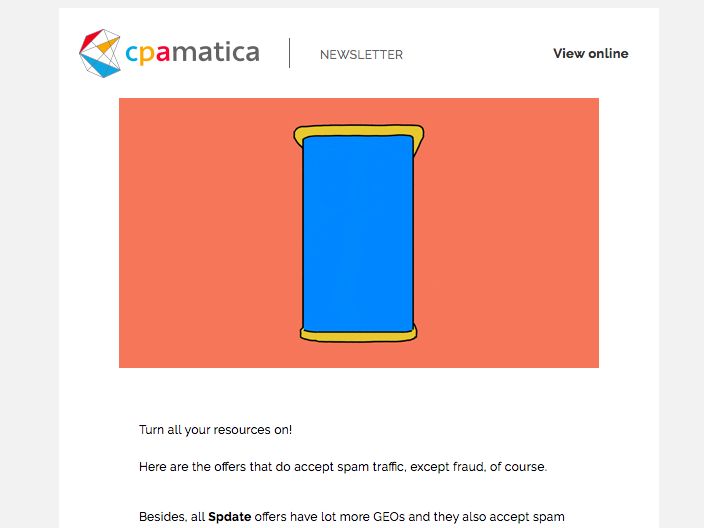 Скелет конверсионной Email рассылки