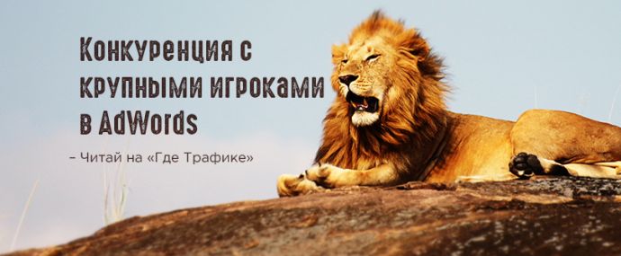 Конкуренция с крупными игроками в AdWords