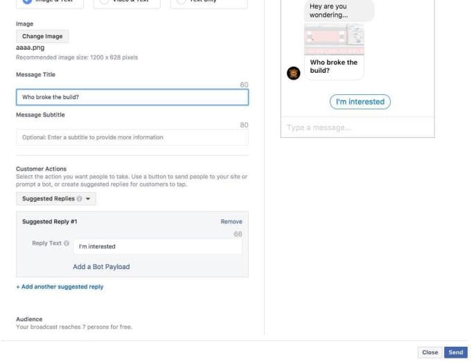 Facebook тестирует новый инструмент для передачи бизнес-сообщений