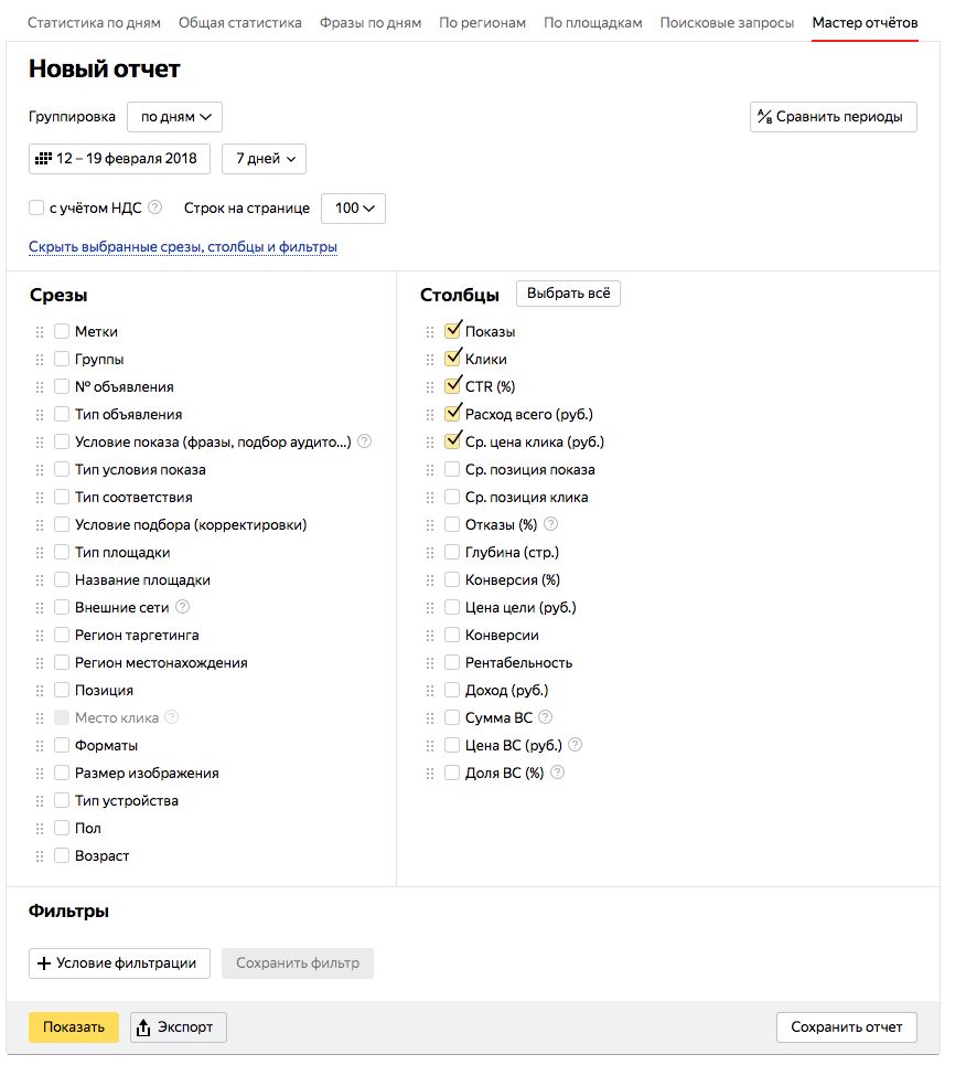 Яндекс.Директ добавил три новые метрики