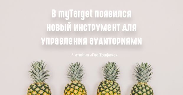 myTarget начал тестировать раздел «Сегменты аудиторий»