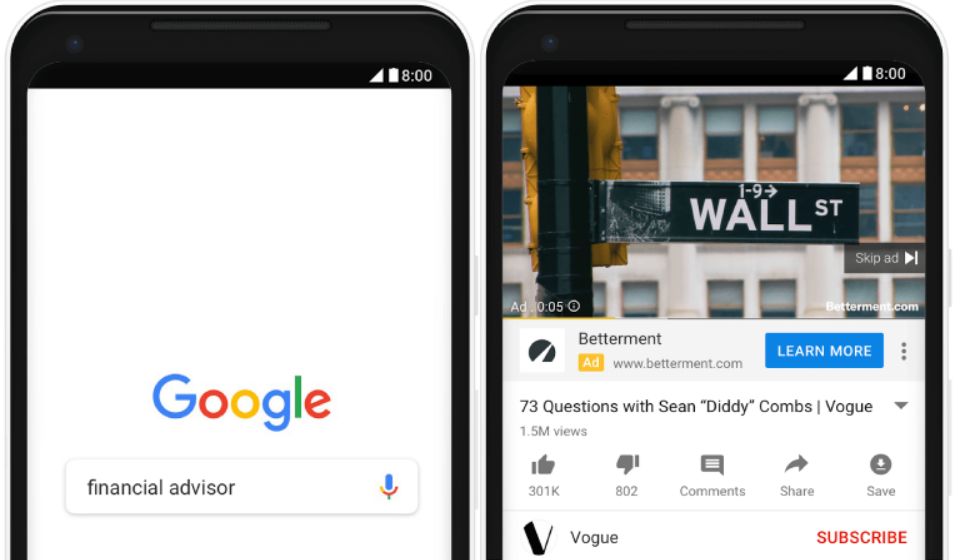 Google: новый тип таргетинга на YouTube, формат TrueView for Action ads и запрет на рекламу криптовалют