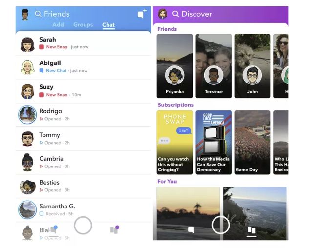 Snapchat снова обновляет дизайн