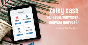 Легкий запуск трафика и выгодное пополнение рекламных сетей с Zaley Cash