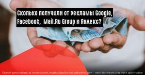 Рекламная выручка Google, Facebook, Mail.Ru Group и Яндекс во втором квартале 2018 года