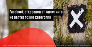 Реклы Facebook, Instagram и Audience Network останутся без таргетинга «Партнерские категории»