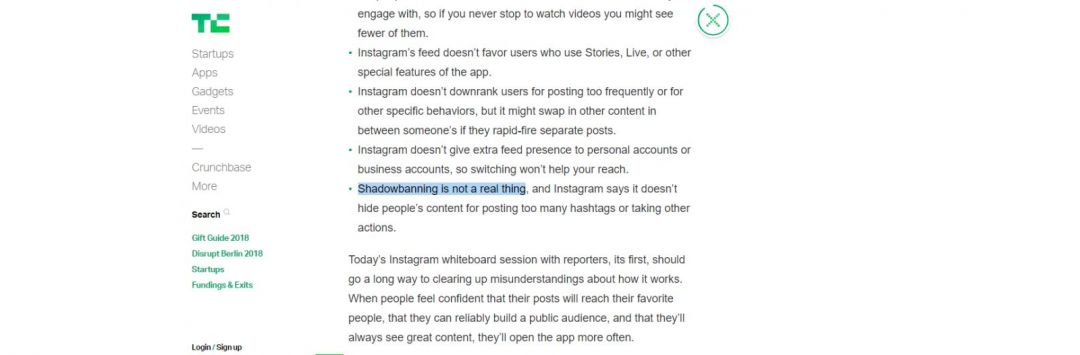Существует ли теневой бан в Instagram?