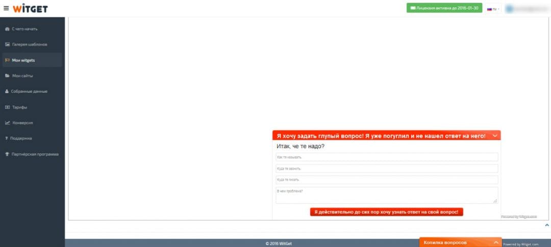 Под прицелом: сервис для создания виджетов Witget.com