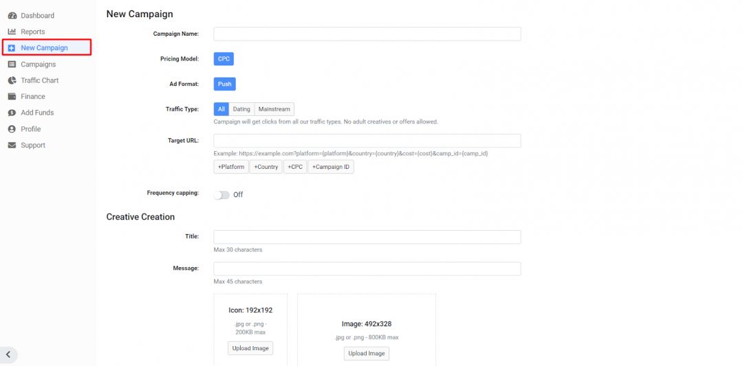TacoLoco: рекламная push-сетка с трафиком под дейтинг, гемблинг и свипстейки
