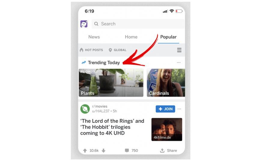 Trending Takeover: новый формат рекламы в Reddit