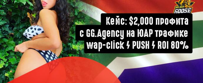 2000 баксов профита на ЮАР wap-click от Golden Goose за 20 дней