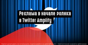 Реклама в начале ролика в Twitter Amplify