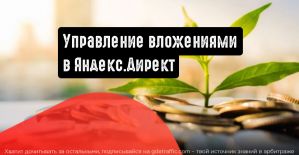 Яндекс.Директ: стратегия для управления вложениями