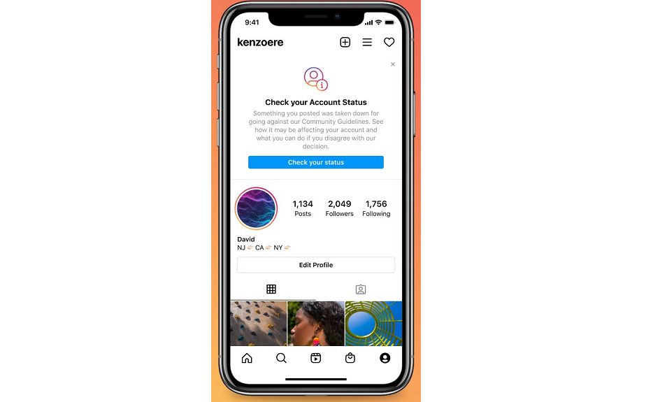 Instagram тестирует уведомления о сбоях и нарушениях
