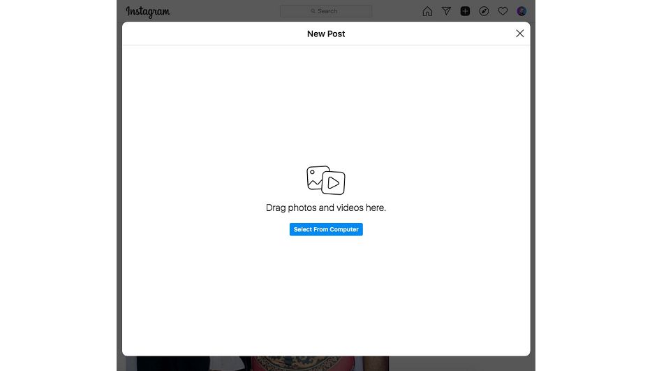 Instagram позволит загружать контент через десктопную версию