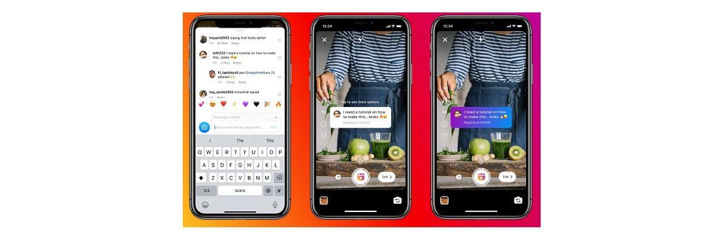 Instagram добавляет функцию Reels Replies