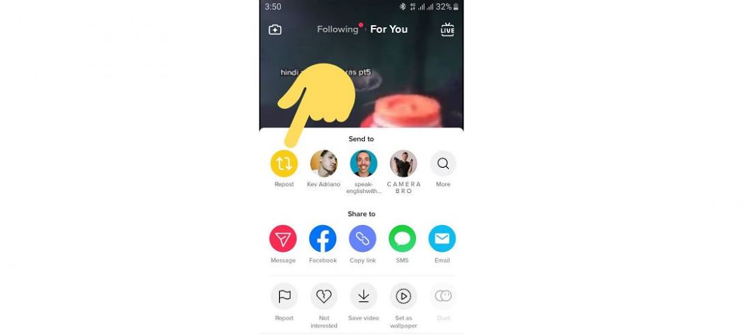 TikTok планирует добавить функцию репоста видеороликов