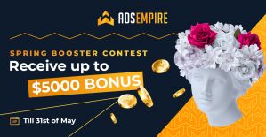 Успей забрать бонусные 5000 USD, наливая на адалт трафик AdsEmpire