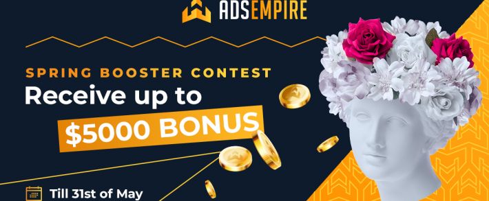 Спешите получить бонус 5000 USD, влившись в раздачу Adsempire!