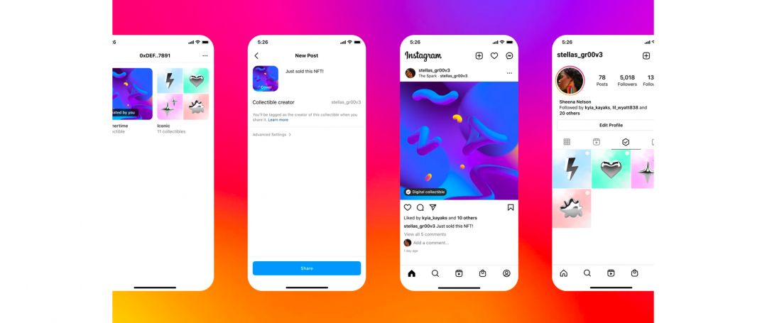 Instagram превращается в площадку для коллекционеров NFT