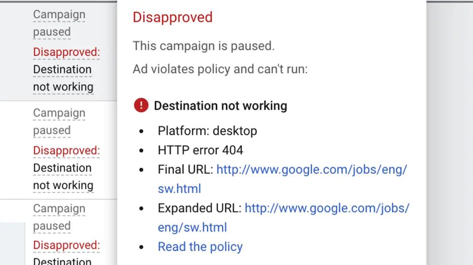 Подаем апелляцию в Google Ads