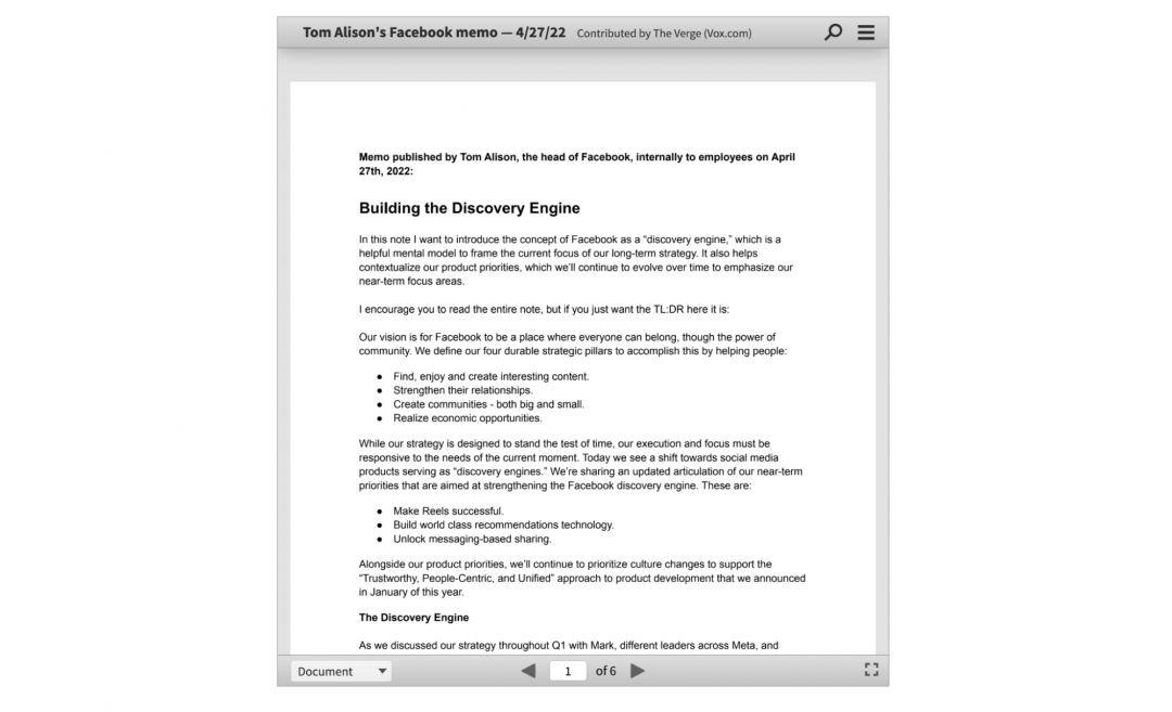 Facebook меняет алгоритмы ленты, чтобы выживать в мире TikTok