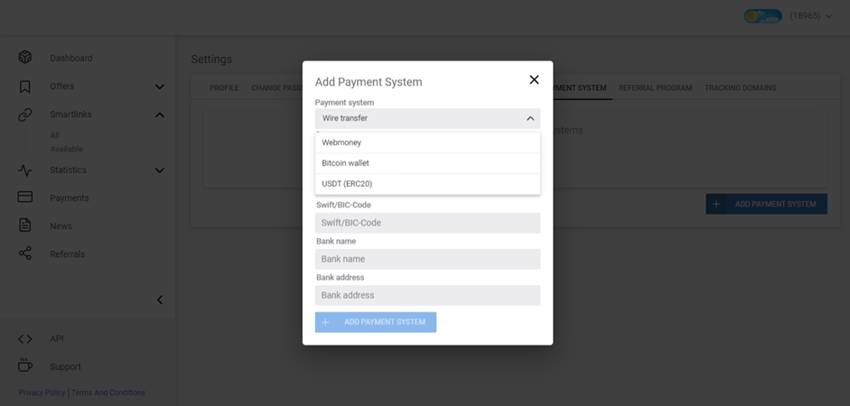 Primeads: партнерка с крипто офферами по CPA, CPL и RevShare
