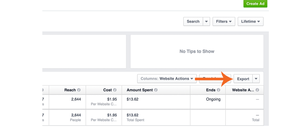 Отчеты Facebook для арбитражника