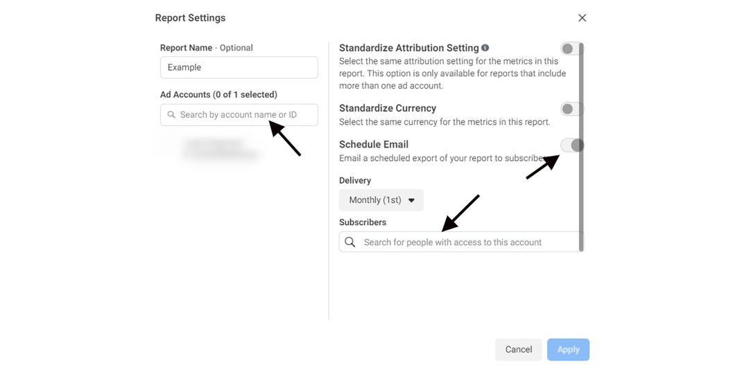 Отчеты Facebook для арбитражника