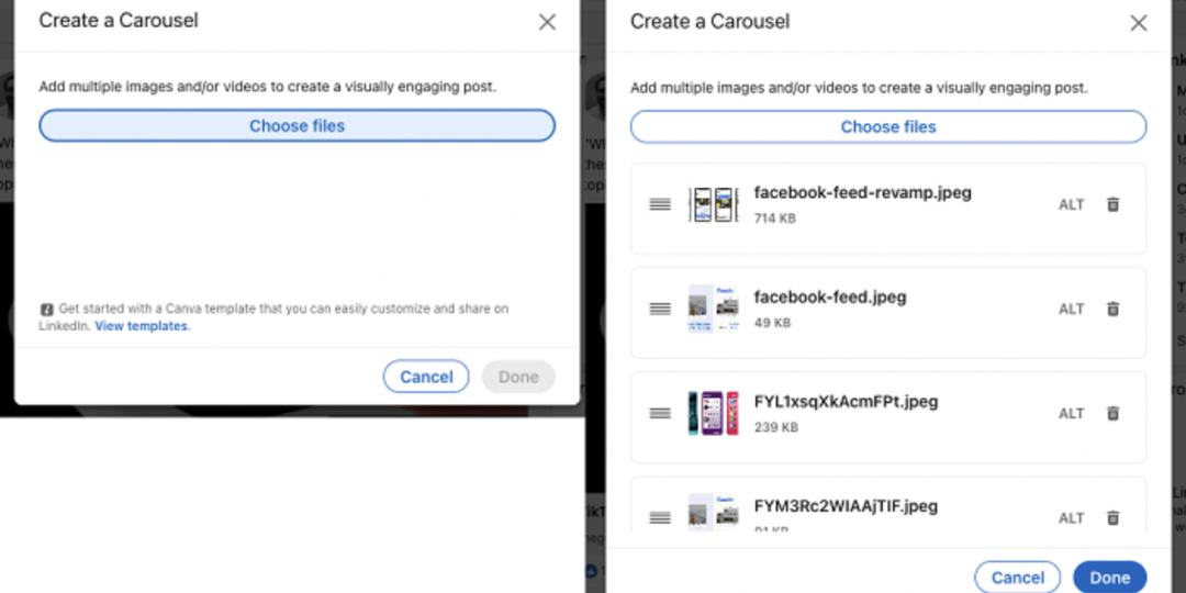 LinkedIn добавляет формат Карусель в публикации