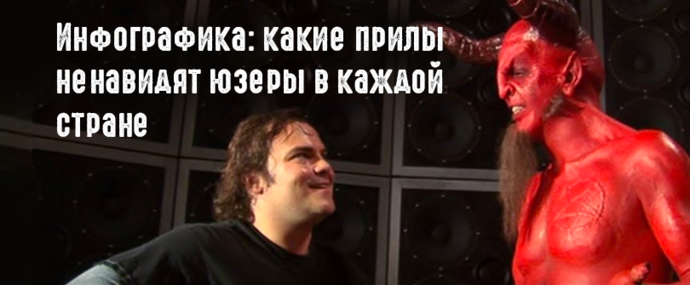 Инфографика: какие приложения ненавидят пользователи в каждой стране?
