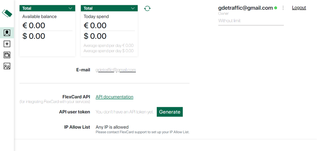 FlexCard: виртуальные дебетовые карты с безлимитным выпуском