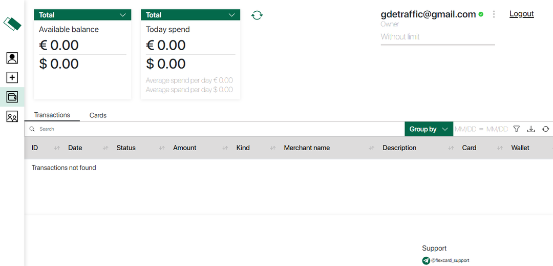 FlexCard: виртуальные дебетовые карты с безлимитным выпуском