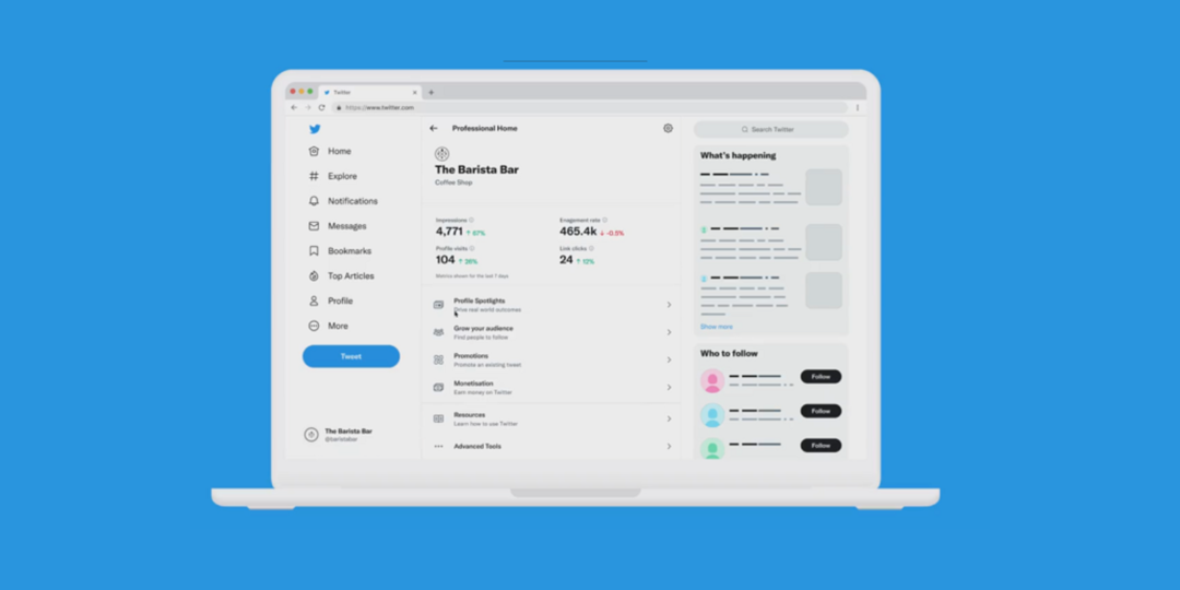 Twitter запускает обновленную вкладку Professional Account Analytics