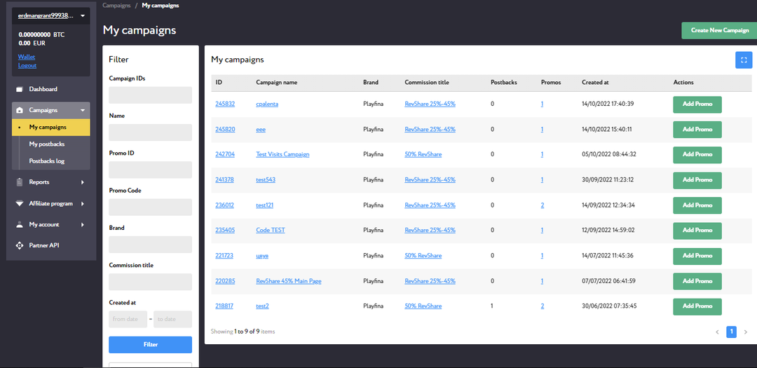 Playfina Partners: дом для вебмастеров с SEO трафиком под гемблинг оффер