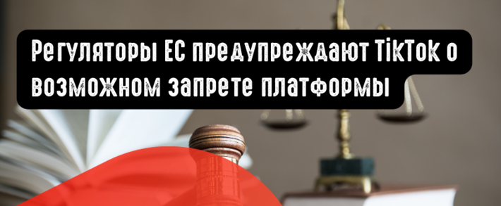Регуляторы ЕС предупреждают TikTok о возможном запрете платформы