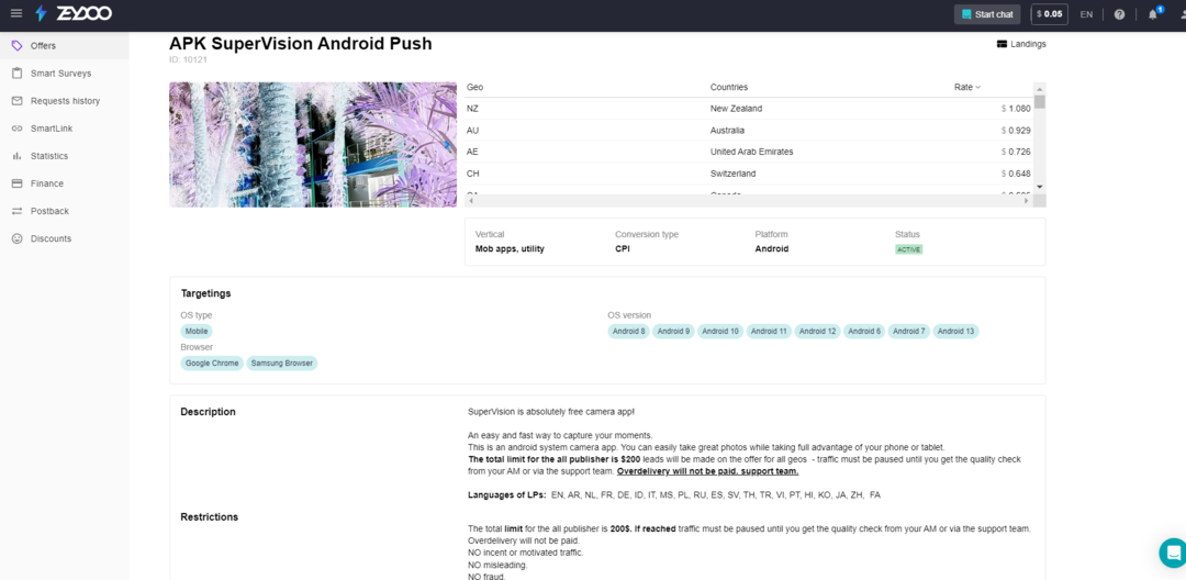 Zeydoo: мультивертикальная CPA сеть с in-house офферами в опросах, apps, utilities, свипстейках и лидген вертикалях