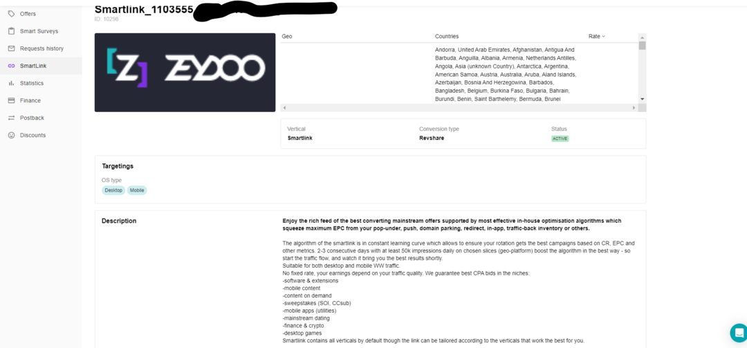 Zeydoo: мультивертикальная CPA сеть с in-house офферами в опросах, apps, utilities, свипстейках и лидген вертикалях