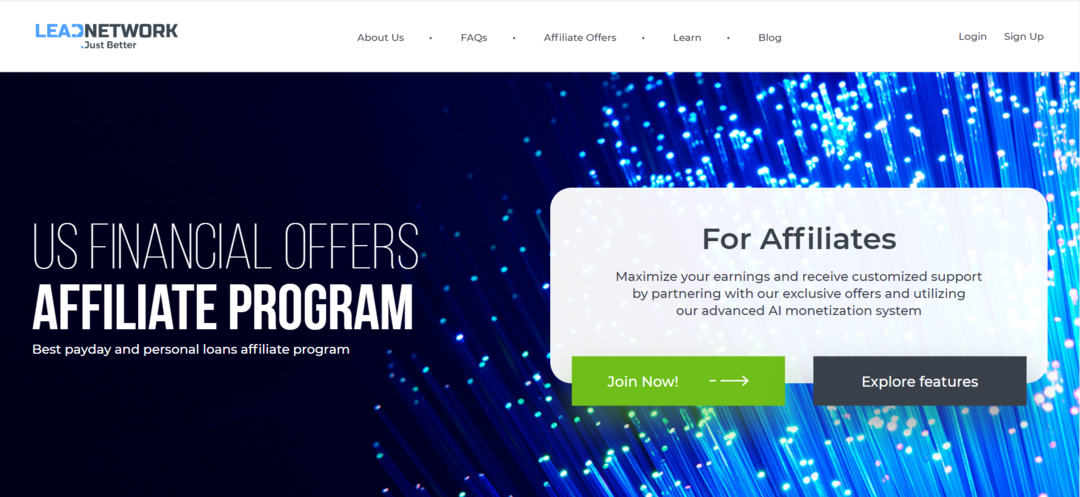 LeadNetwork: партнерская сеть с PDL офферами под США