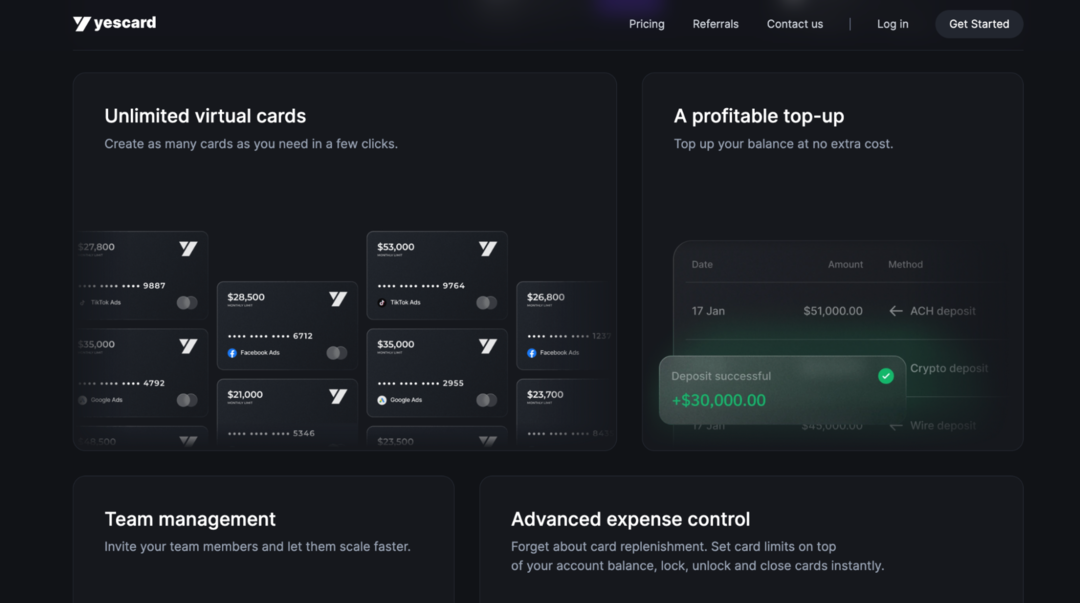 Доминируйте в арбитраже трафике вместе с YesCard: виртуальные карты на самых выгодных условиях на рынке