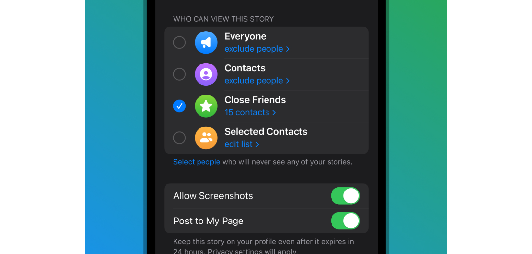Telegram добавил возможность размещать Stories для всех пользователей