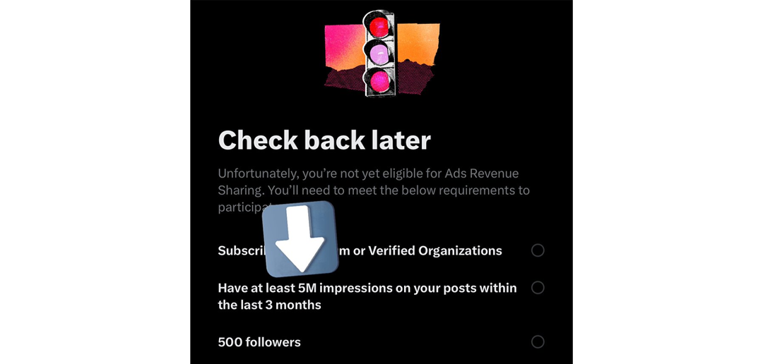 Twitter (Х) снижает порог входа в программу распределения доходов от рекламы
