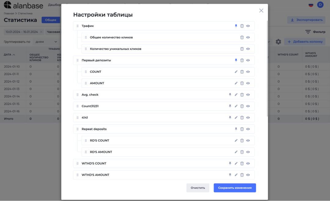 Alanbase: платформа для создания партнерки и функциональный трекер трафика real time