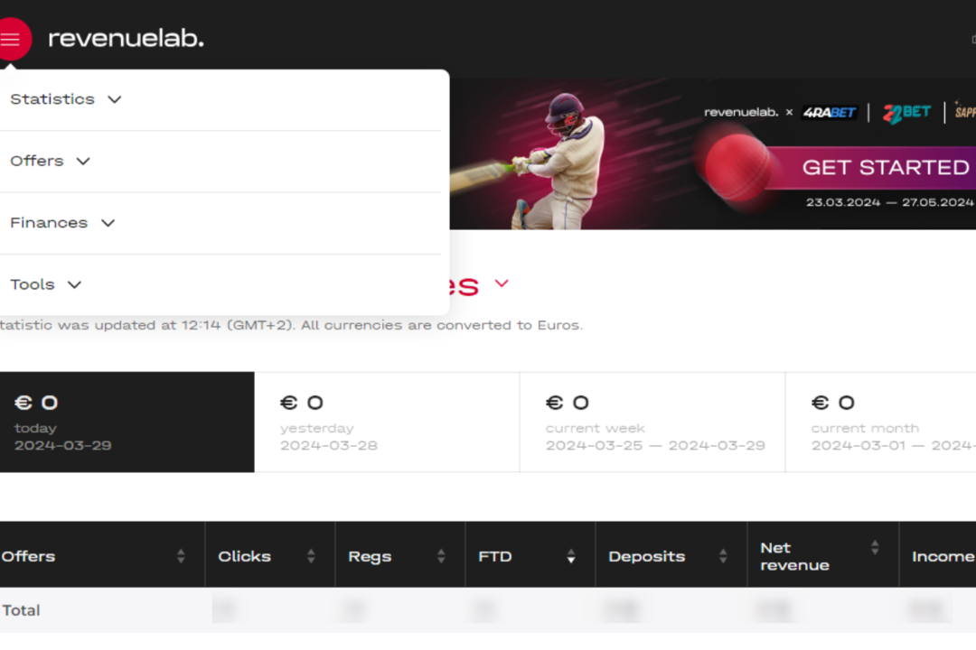 RevenueLab: агрегатор партнерских программ в iGaming индустрии