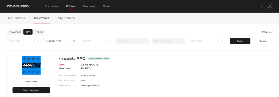 RevenueLab: агрегатор партнерских программ в iGaming индустрии