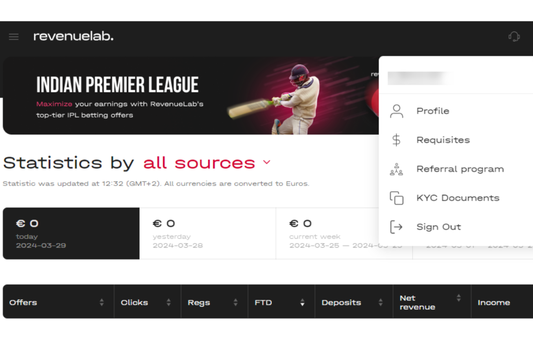 RevenueLab: агрегатор партнерских программ в iGaming индустрии